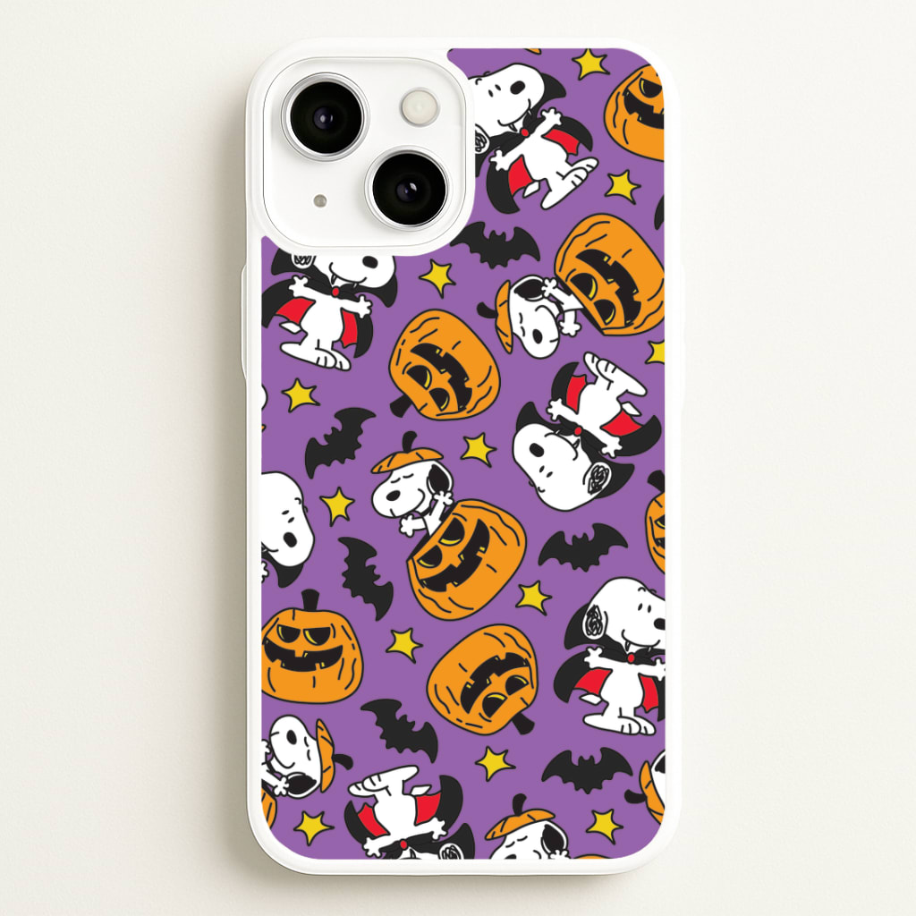Cartoon Beagle Halloween Pattern Phone Case