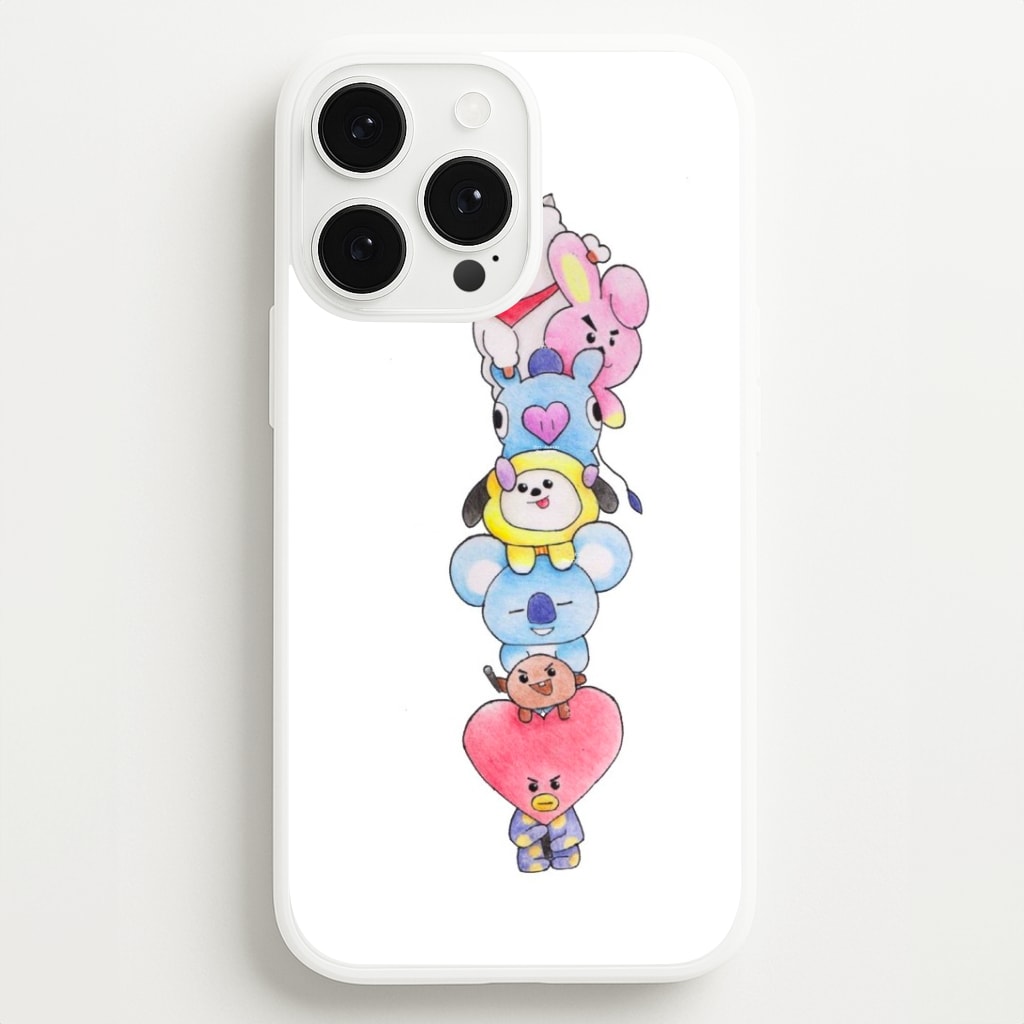 K-Pop Band BT21 Drawing Phone Case