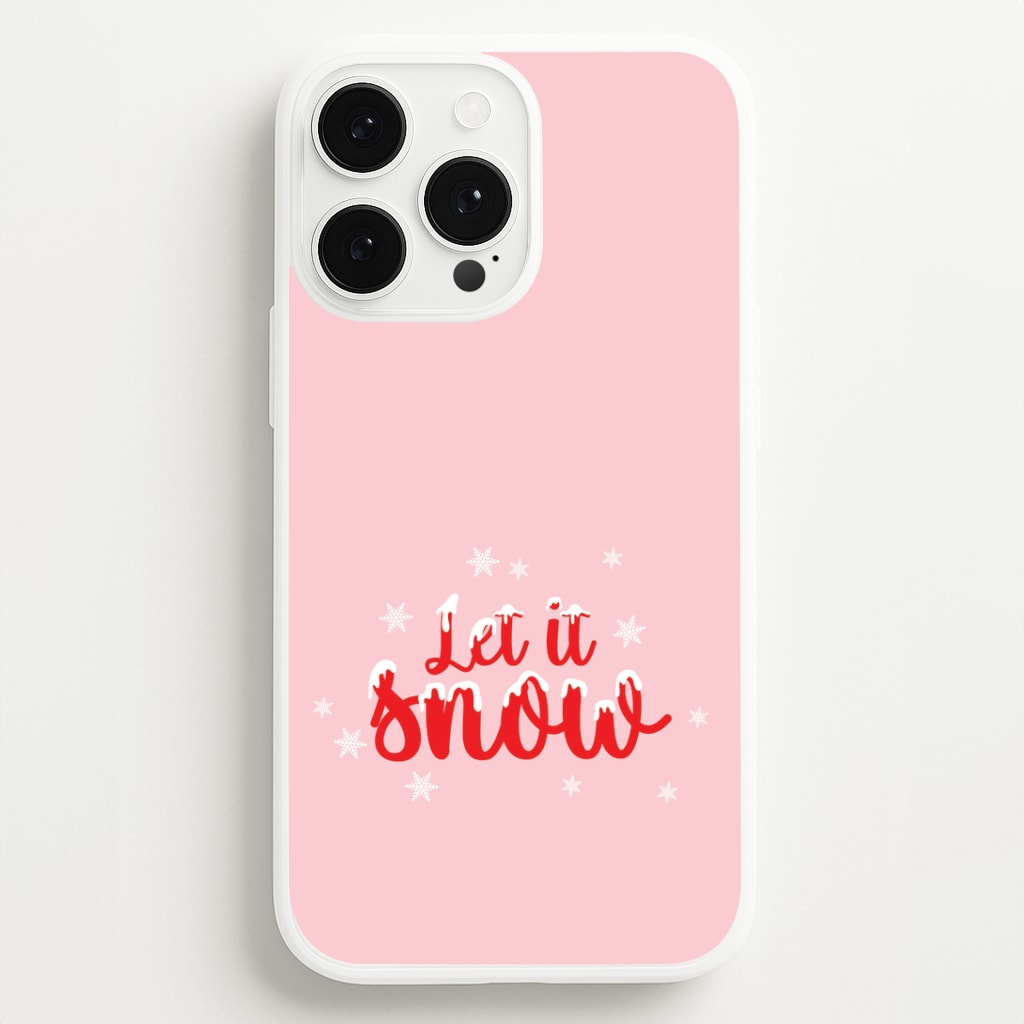 Let It Snow Snowflakes Phone Case