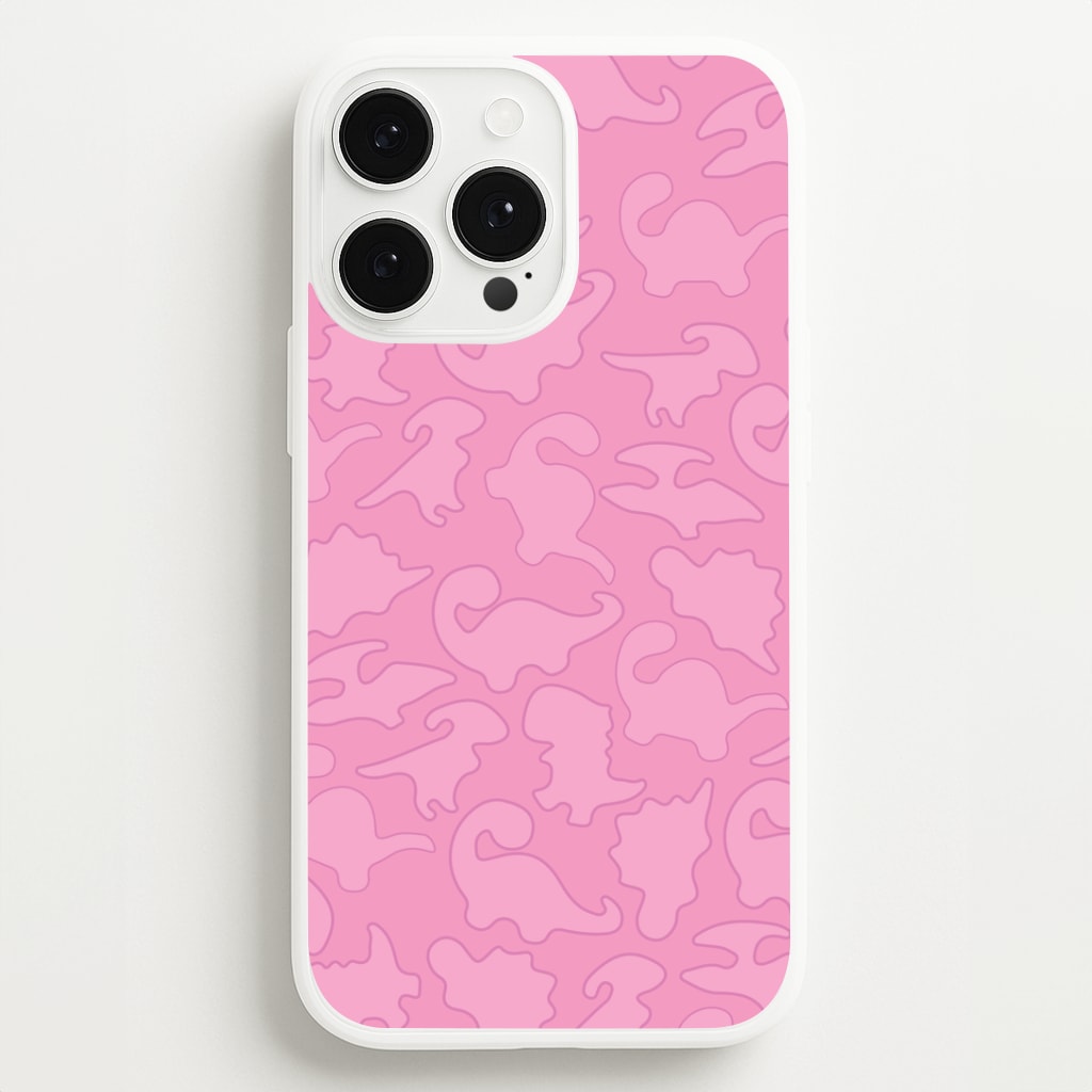 Pink Pattern - Dinosaurs Phone Case
