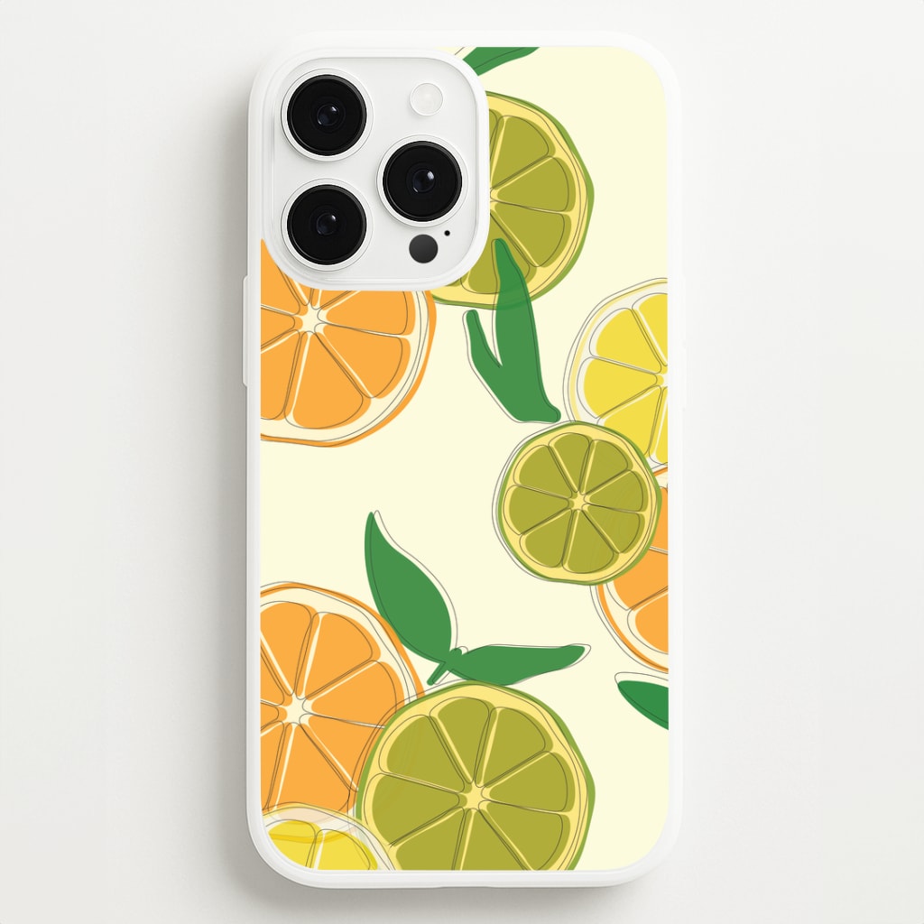 Oranges, Leomns And Limes - Fruit Patterns Phone Case