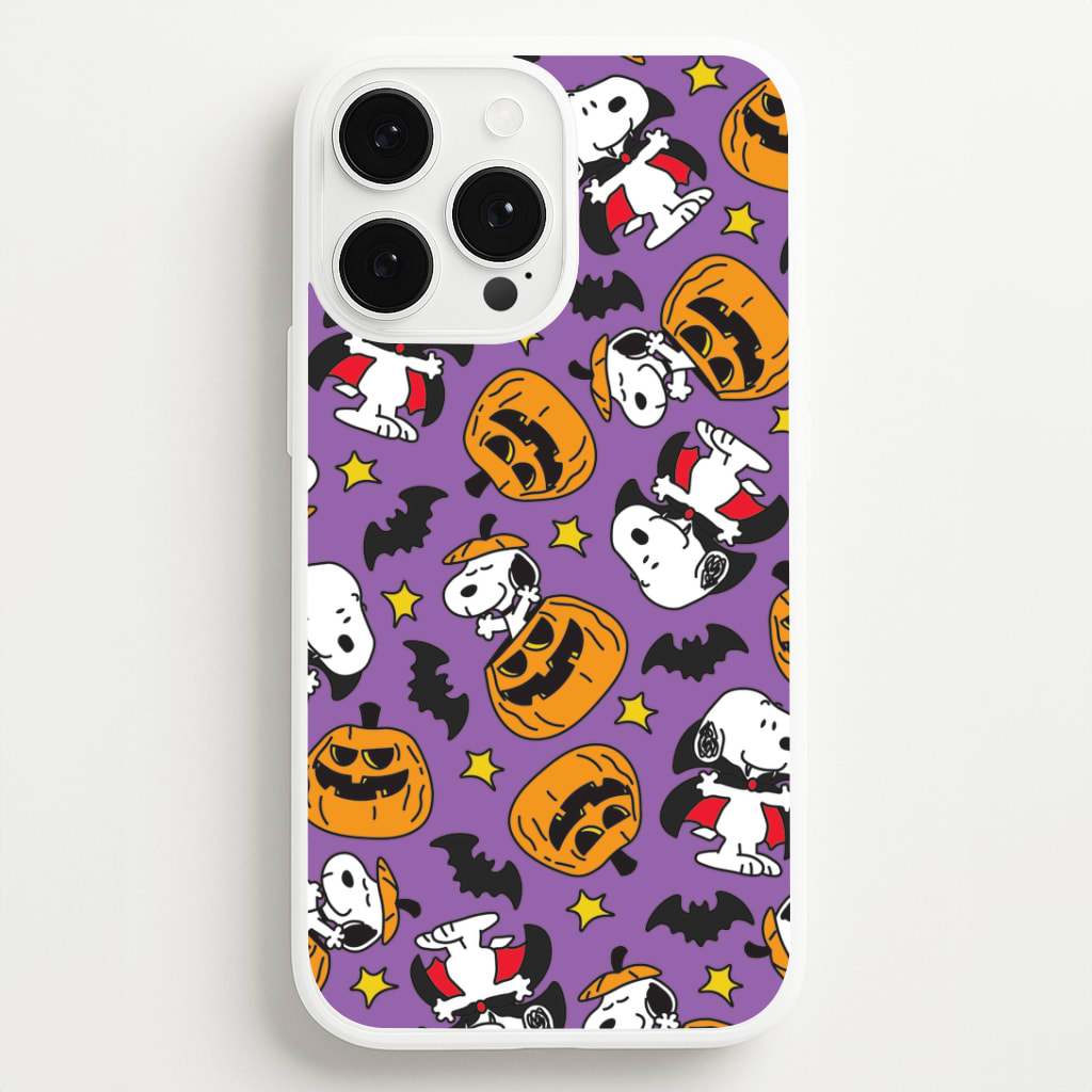 Cartoon Beagle Halloween Pattern Phone Case
