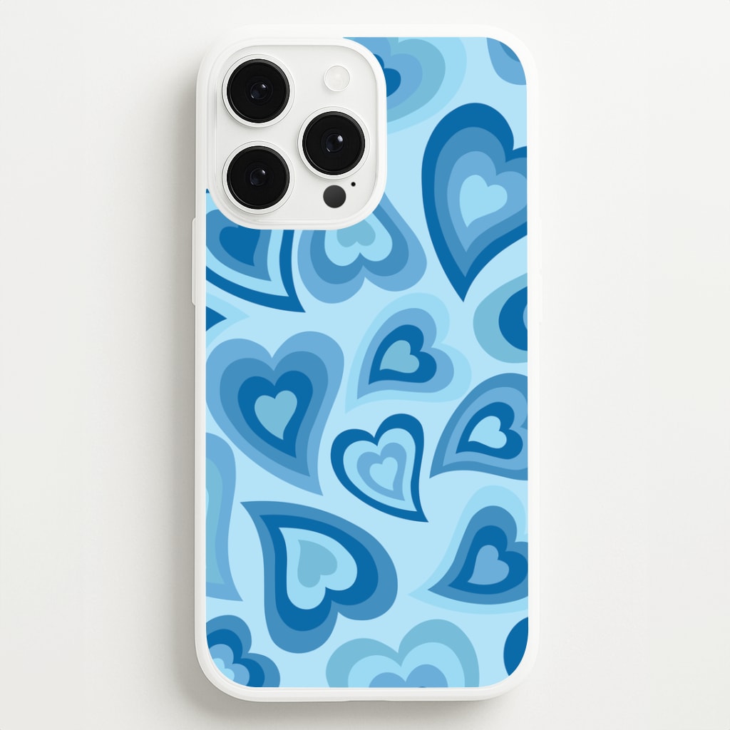 Blue Hearts - Trippy Patterns Phone Case