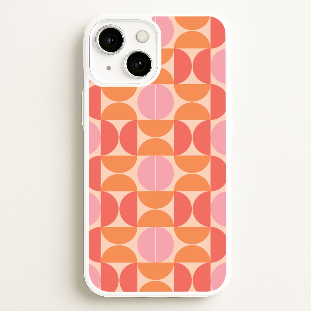 Retro Semi Circles Pattern Phone Case