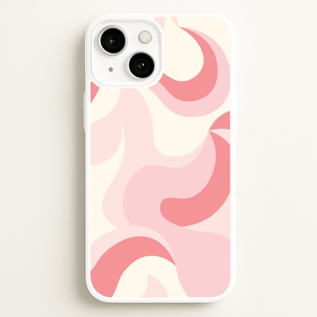 Pastel Pinks Abstract Pattern Phone Case