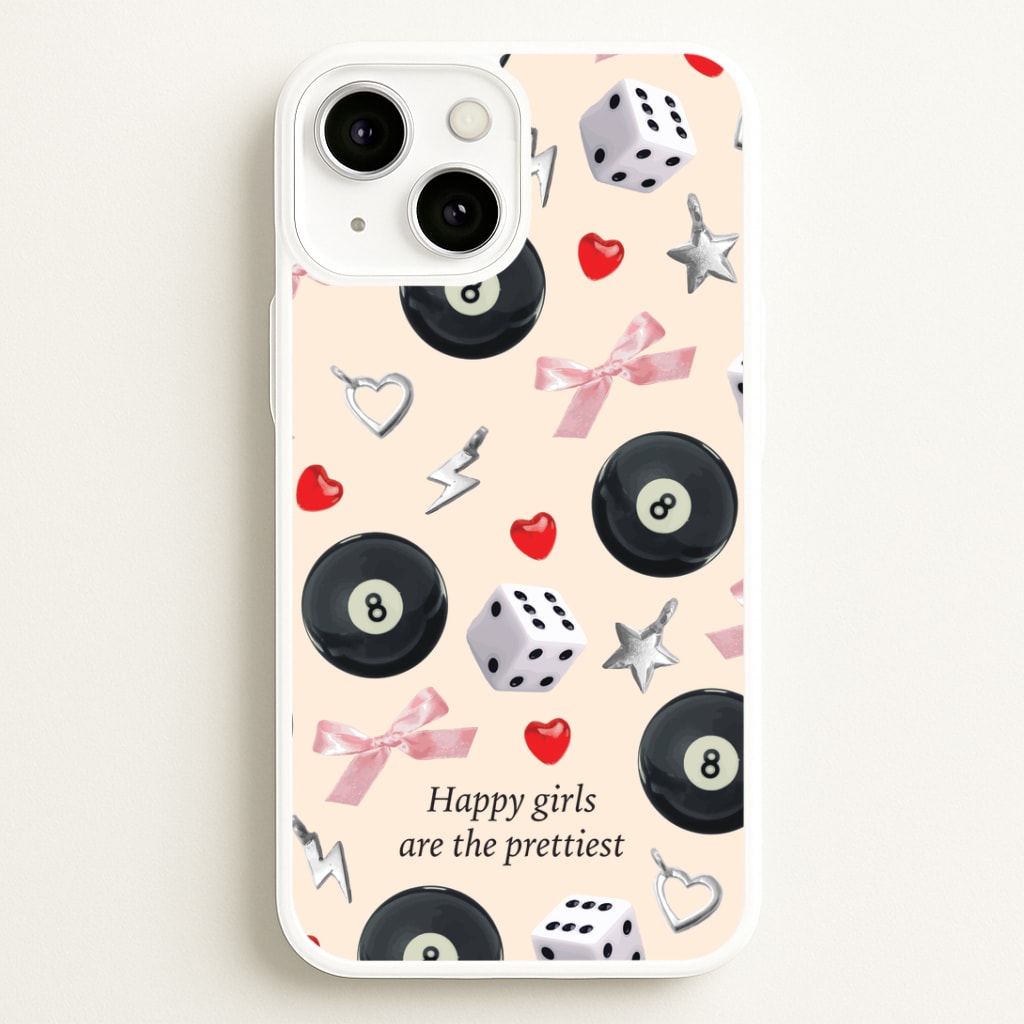 Happy Girls Are The Prettiest Pattern Phone Case
