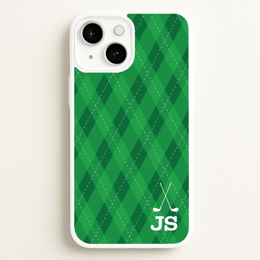 Personalised Golf Pattern Phone Case