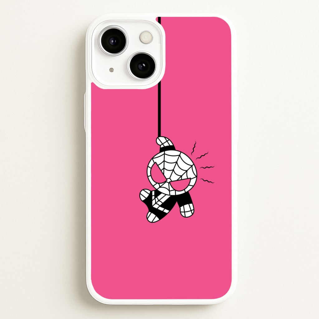 Pink Hanging Spider Hero Phone Case