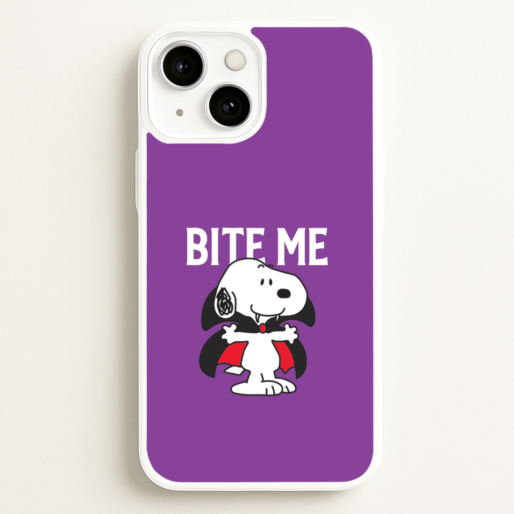 Bite Me Cartoon Beagle Phone Case