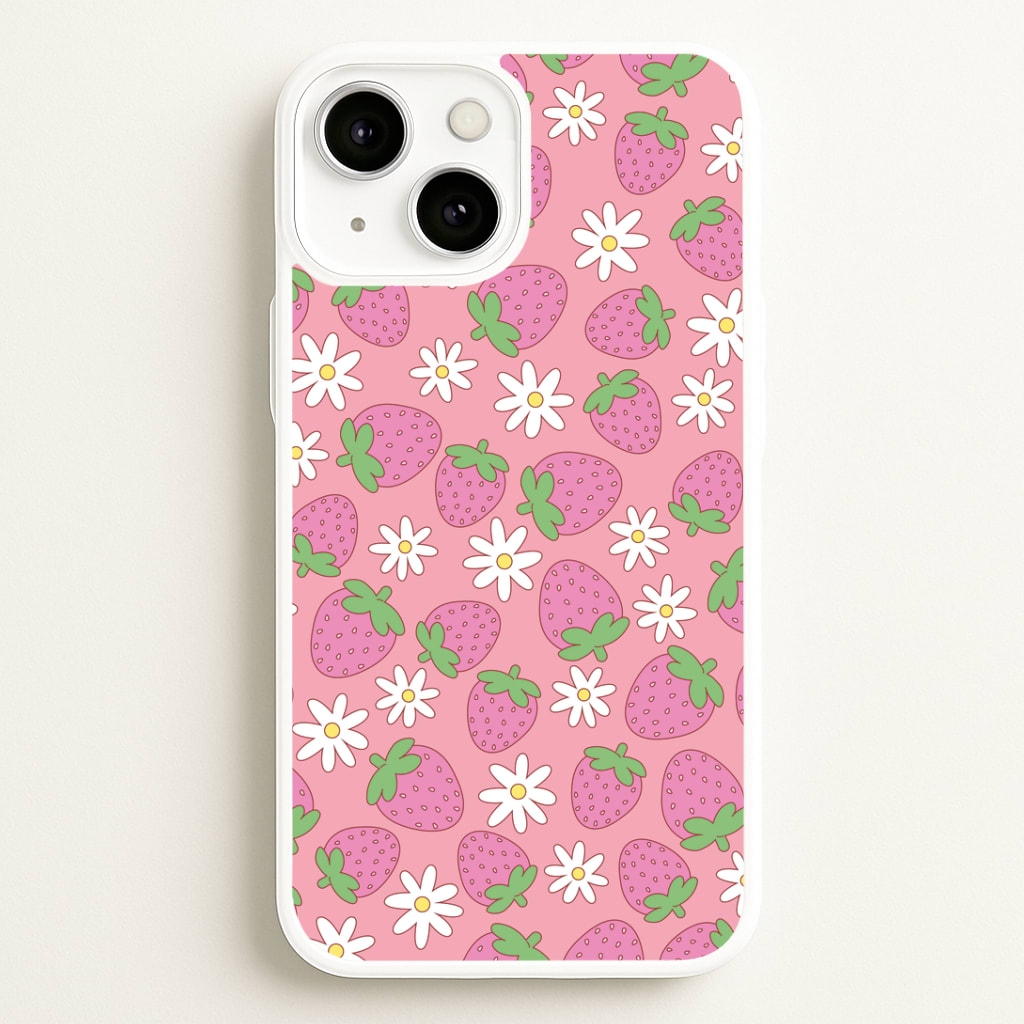 Pink Strawberries - Spring Patterns Phone Case