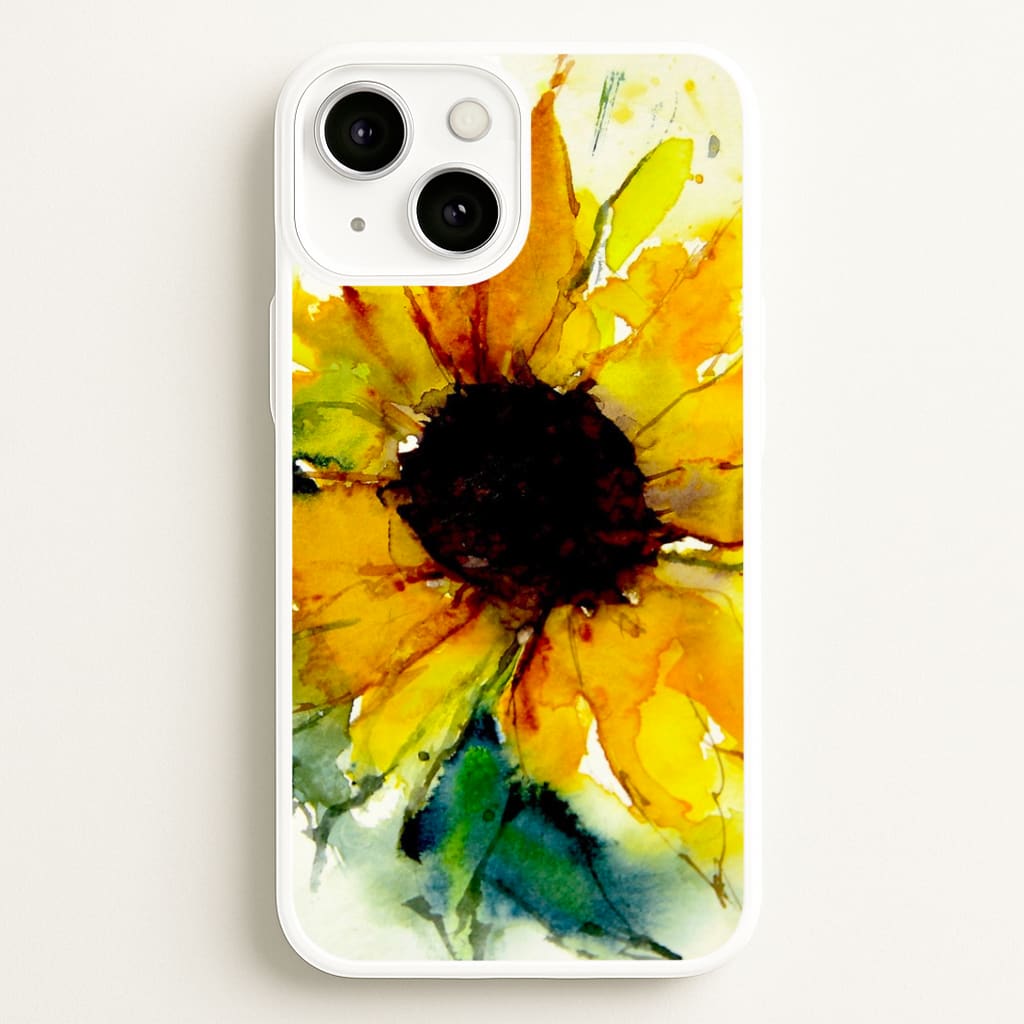 Watercolour Sunflower Phone Case