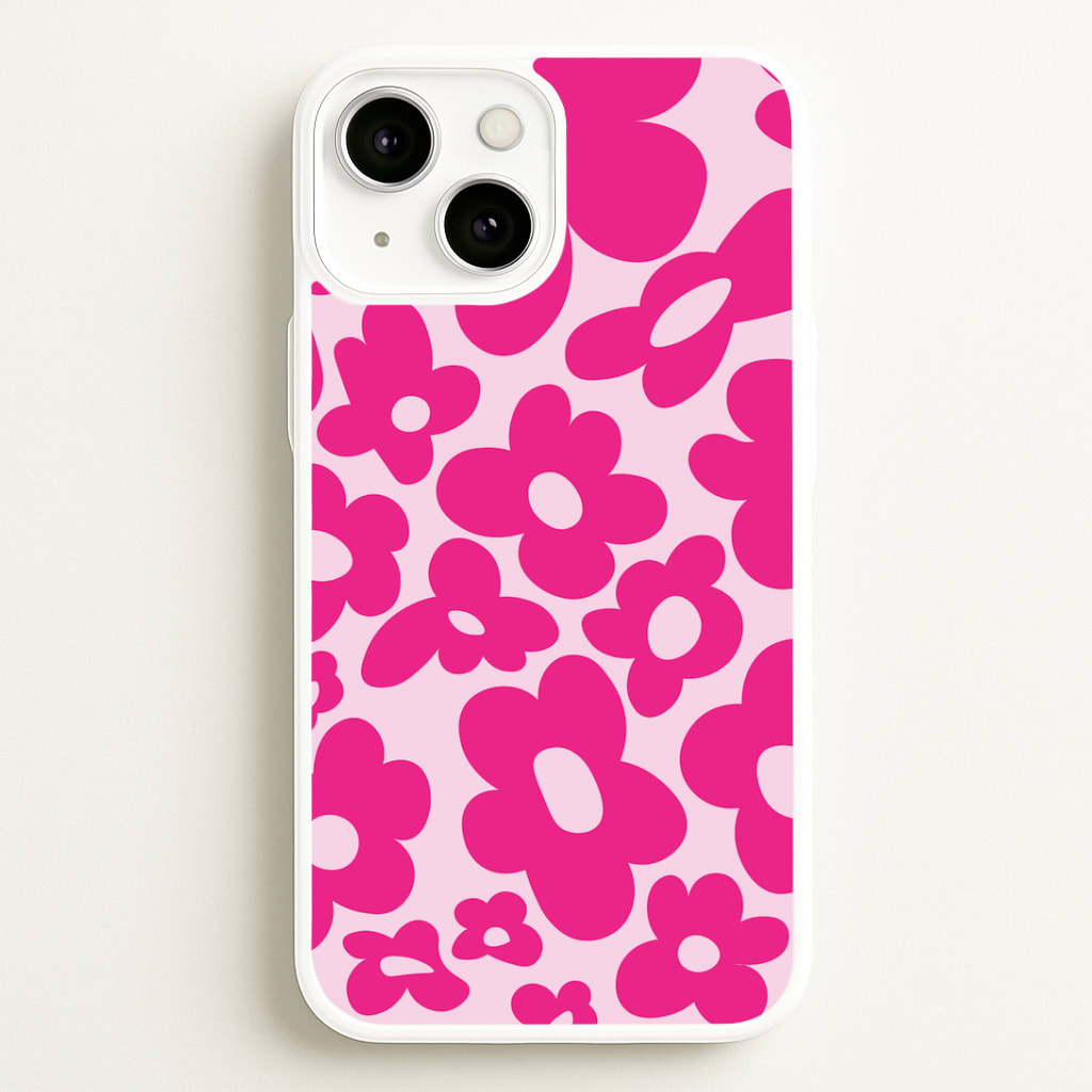 Pink Flowers - Trippy Patterns Phone Case