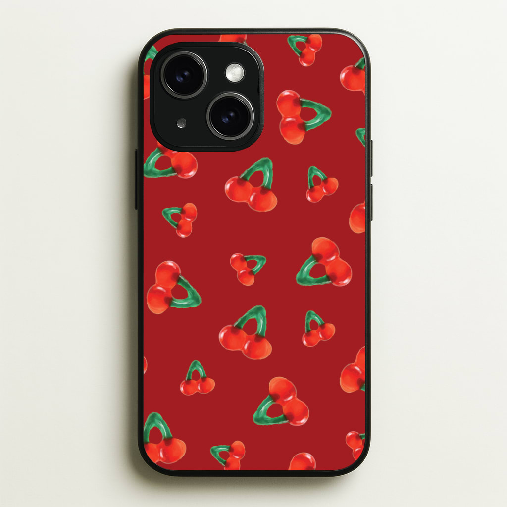 Gummy Cherries Pattern Phone Case