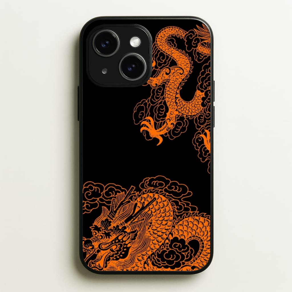 Orange Dragon Phone Case