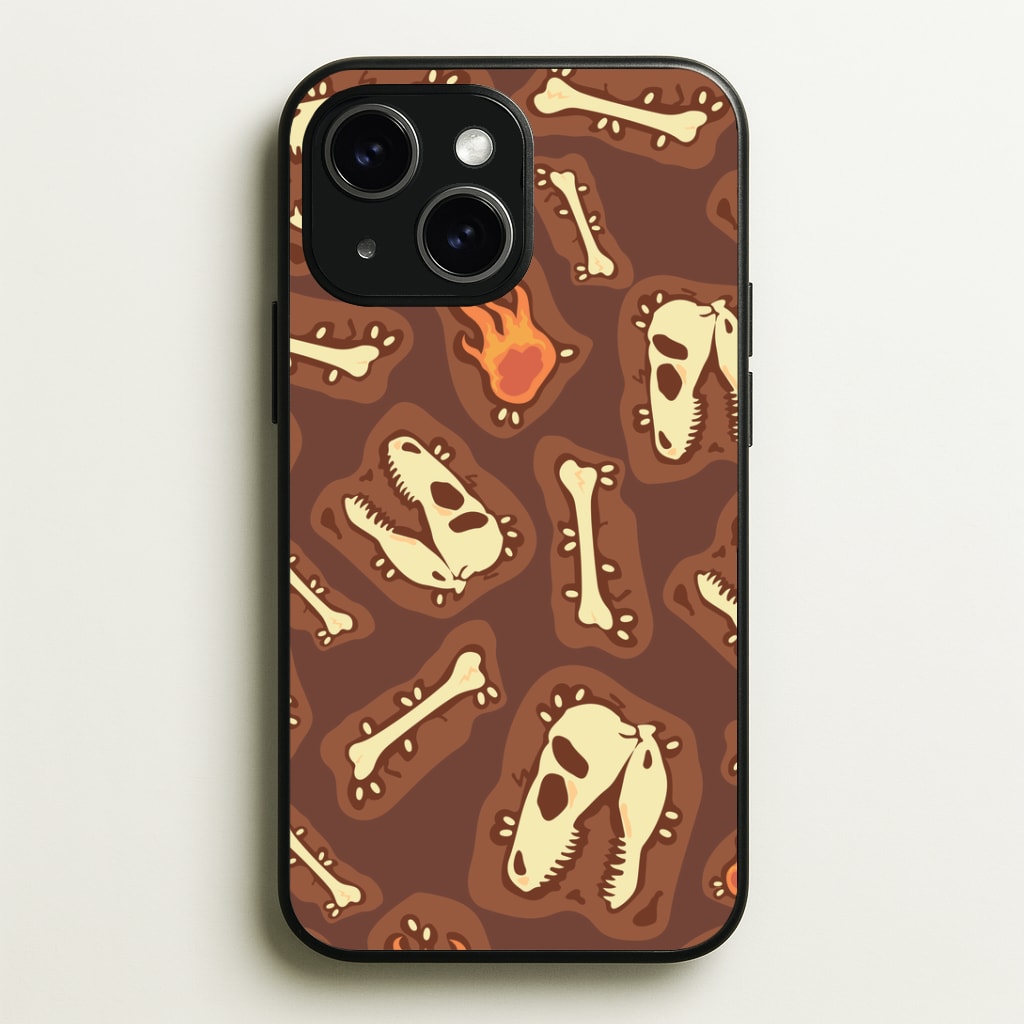 Bones And Skulls - Dinosaurs Phone Case