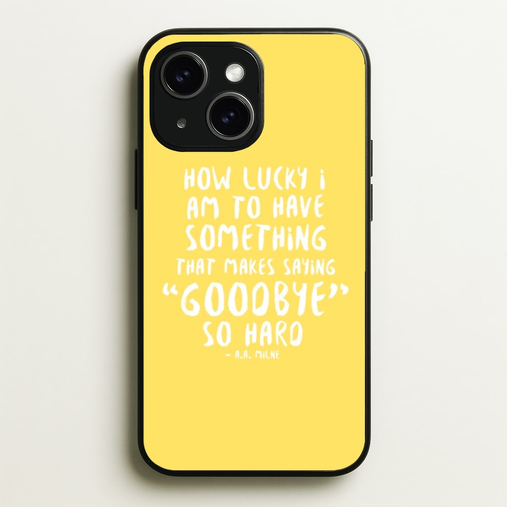 How Lucky I Am - Winnie Phone Case