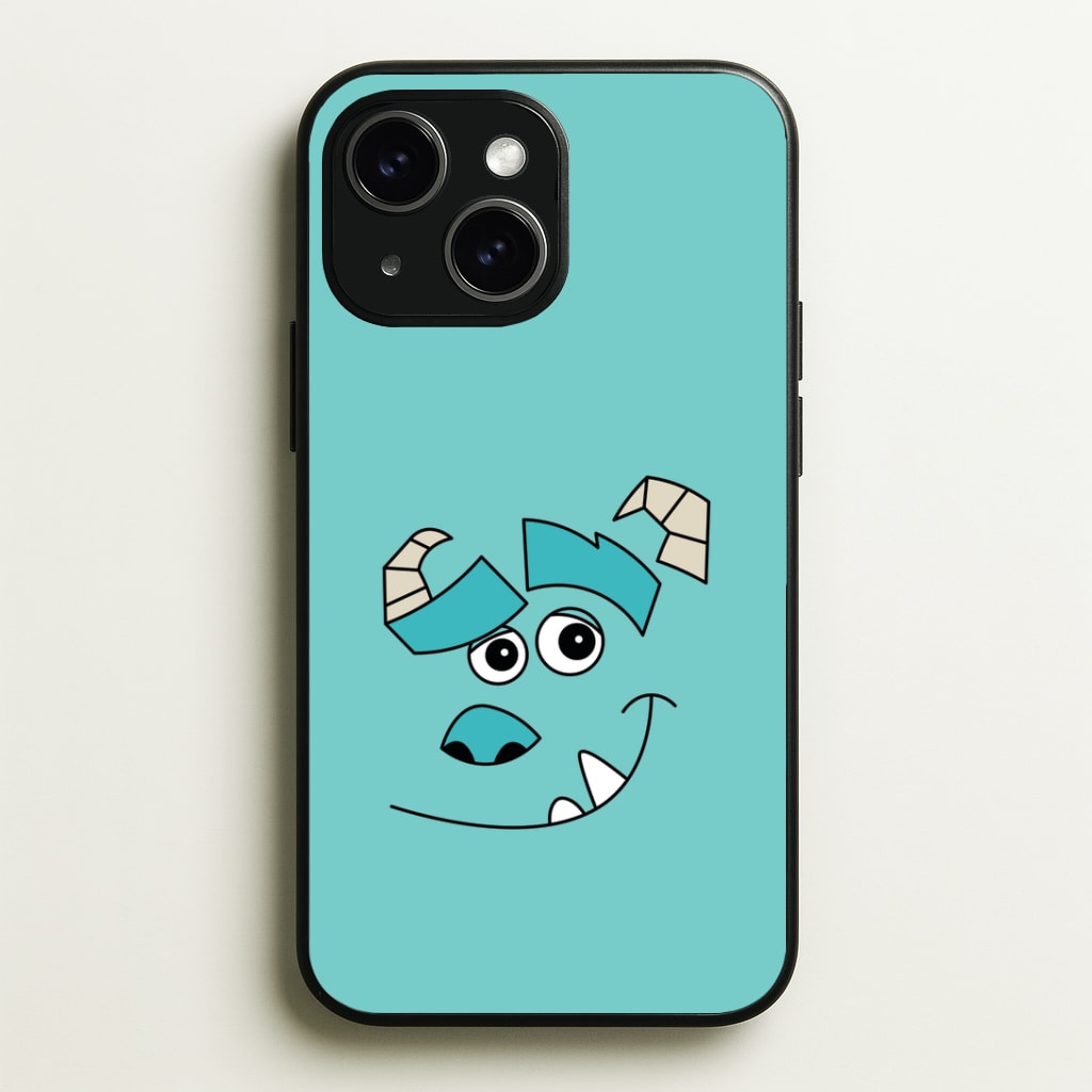 Blue Monster Face Phone Case