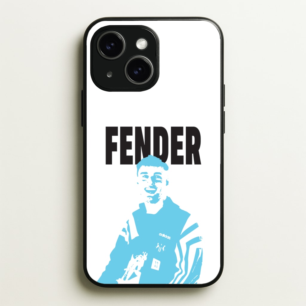 Fender Silhouette Blue Phone Case