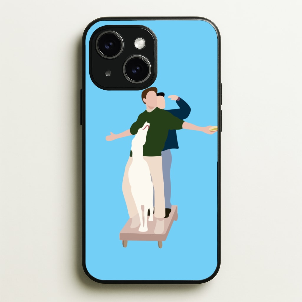 Two Men And A Dog Phone Case