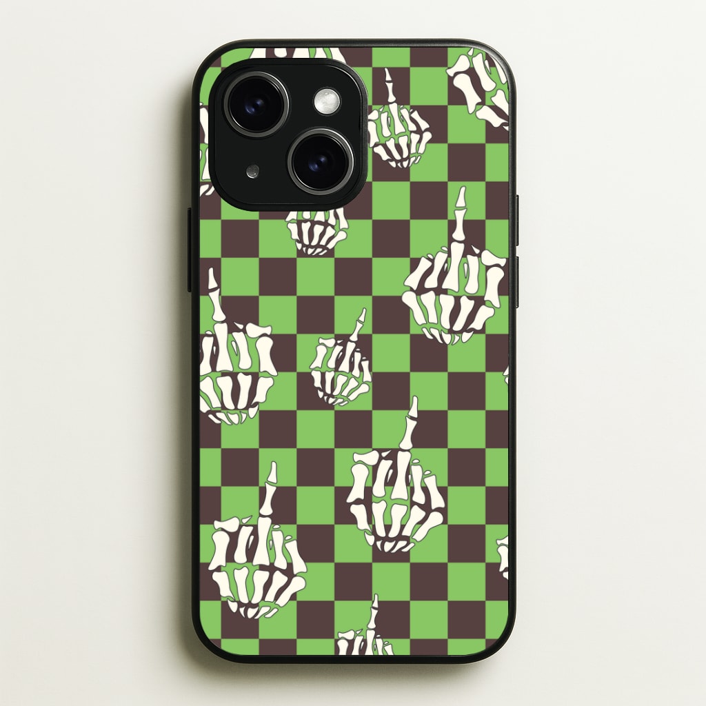 Green Middle Finger Phone Case