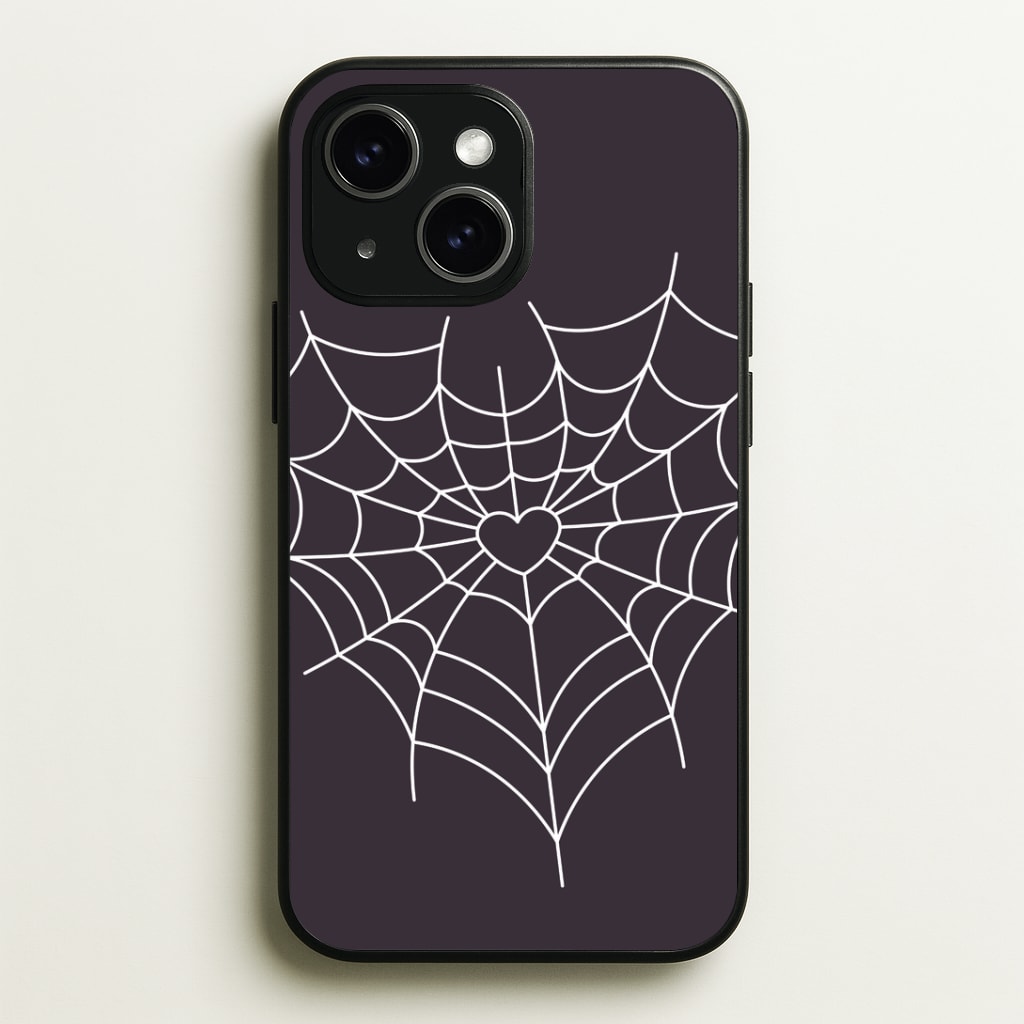 Spiderweb Hearts I Phone Case