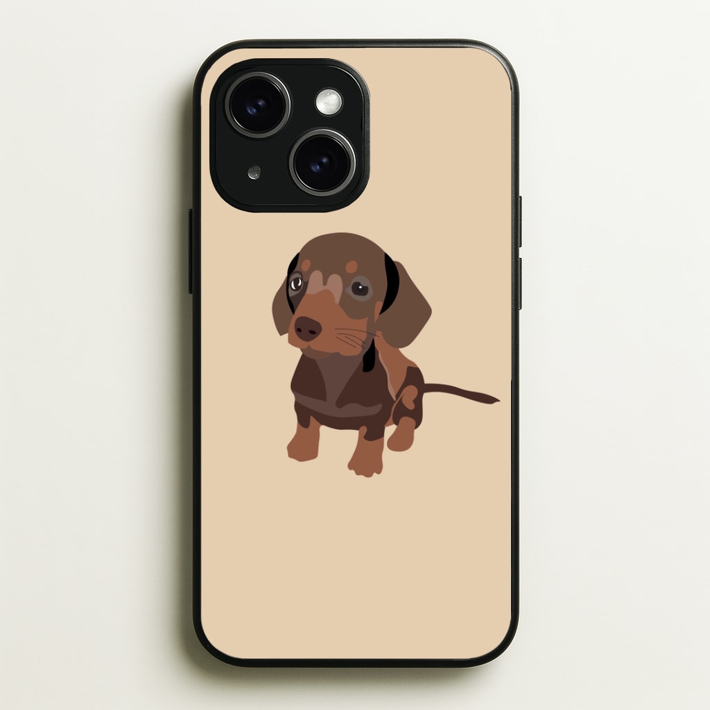 Brown - Dachshunds Phone Case