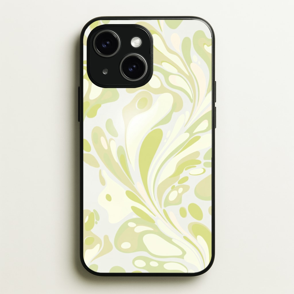 Pistachio Marble Swirl Phone Case