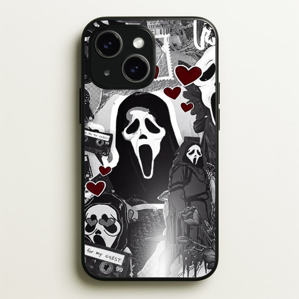 Monochrome Scream Collage Phone Case