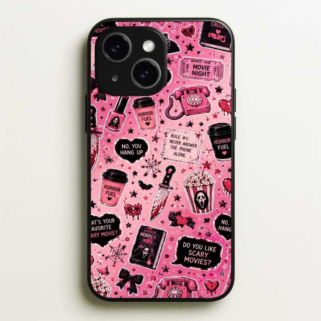 Horror Movie Pink Pattern Phone Case
