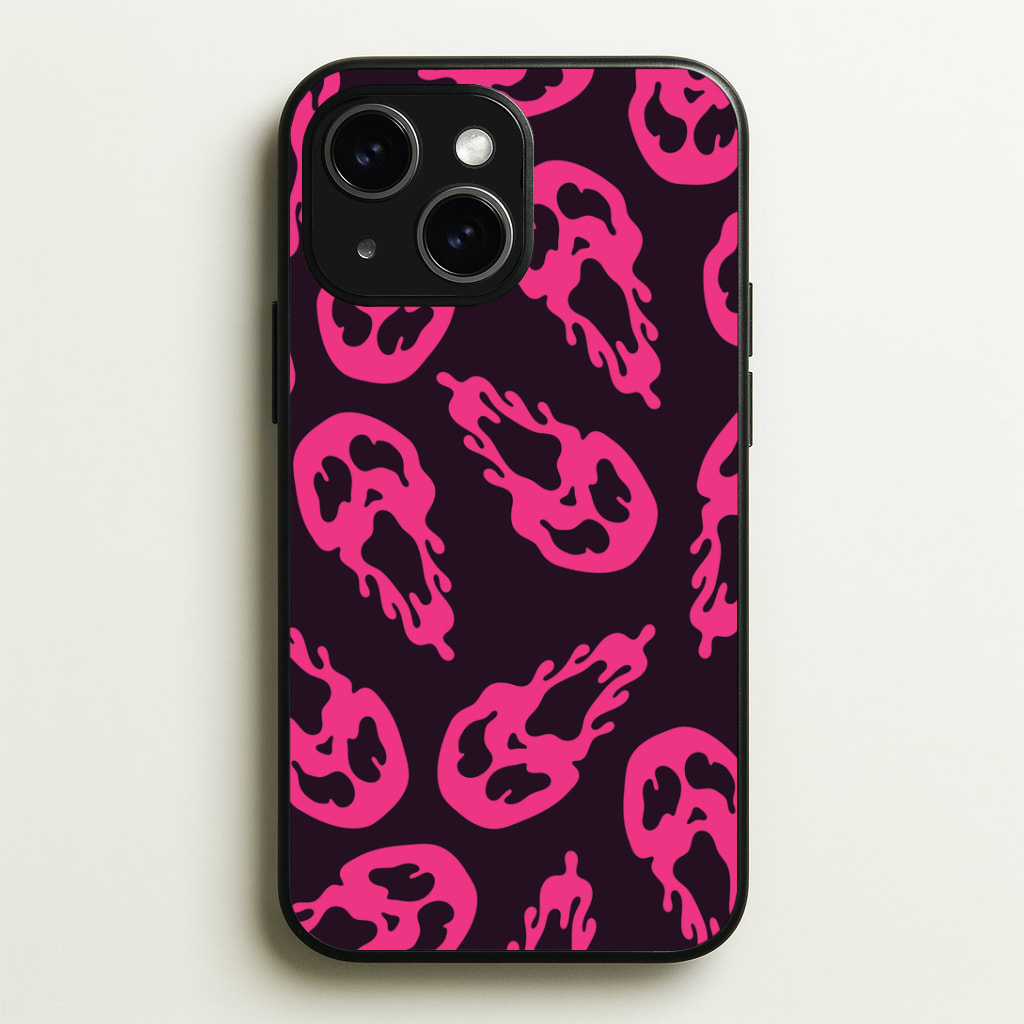 Trippy Ghost Face Pattern Phone Case