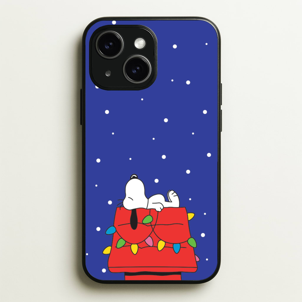 Cartoon Beagle Fairylights Phone Case