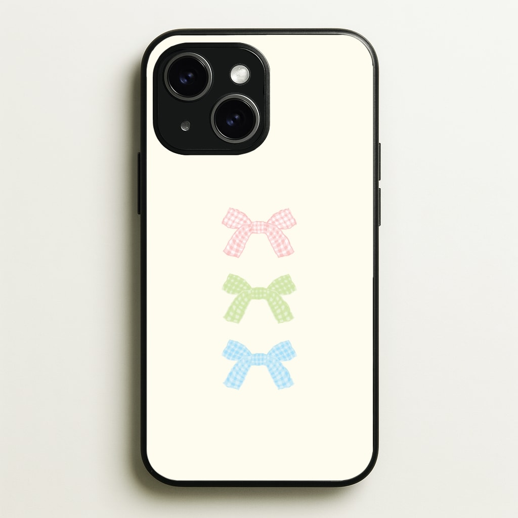 Gingham Tiered Ties Phone Case