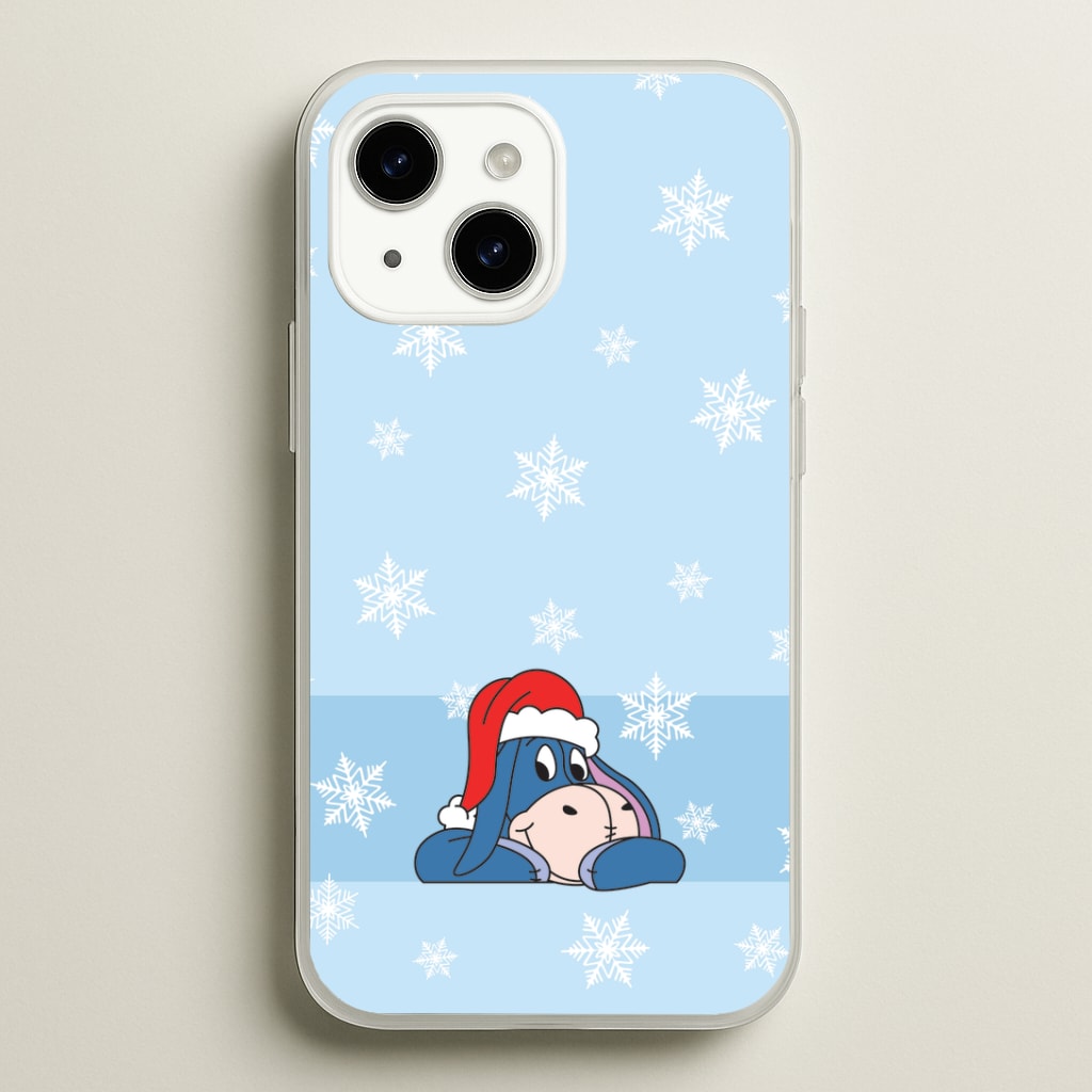 Cartoon Donkey Snowflakes Phone Case