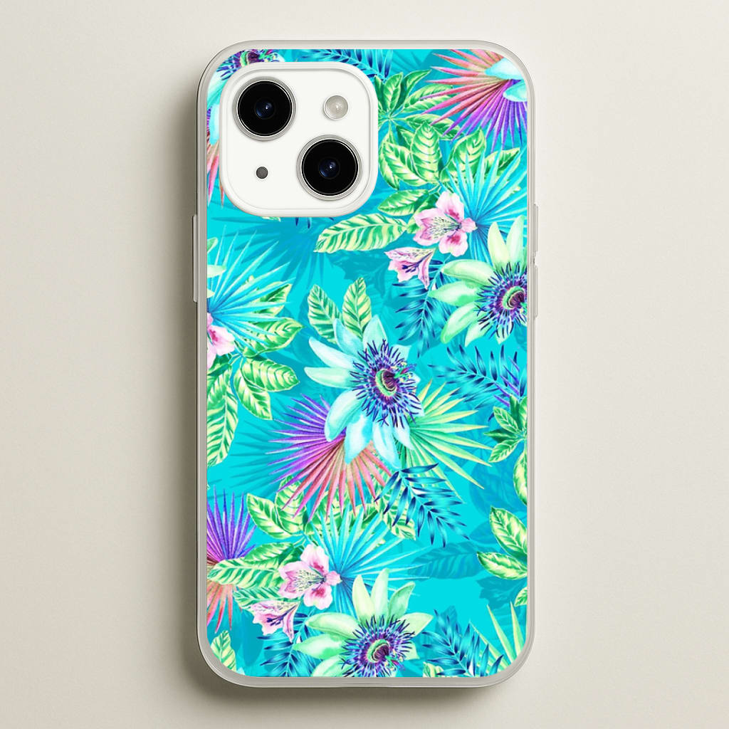 Blue Floral Pattern Phone Case