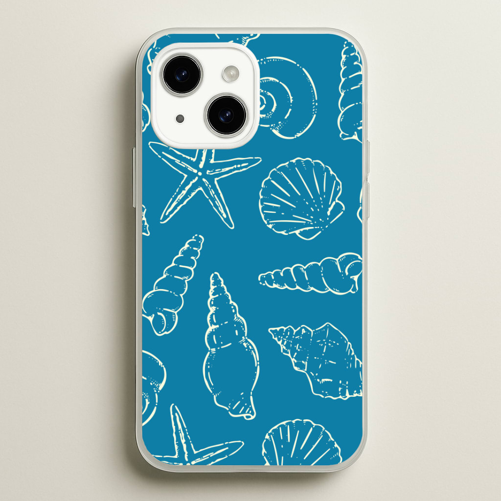 Sketched Shells Pattern Phone Case