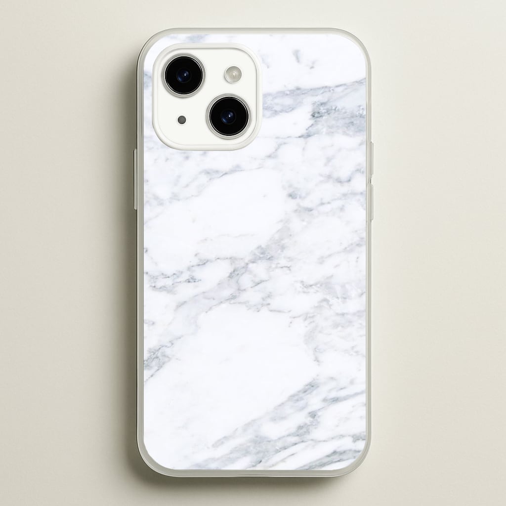 White Marble Pattern Phone Case