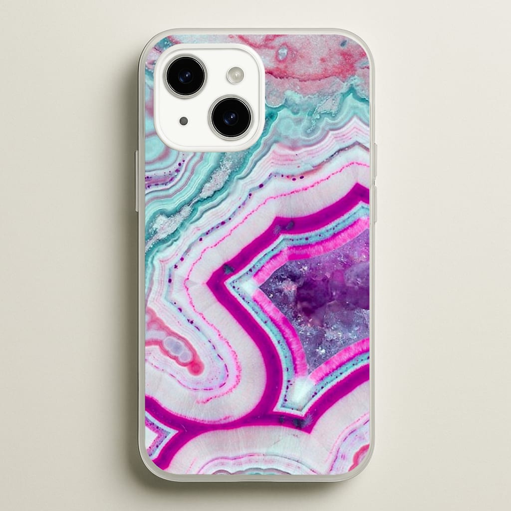 Purple Geode Pattern Phone Case