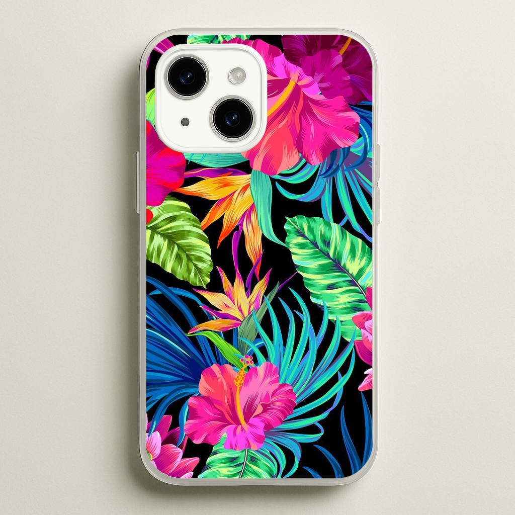 Colourful Hibiscus Pattern Phone Case