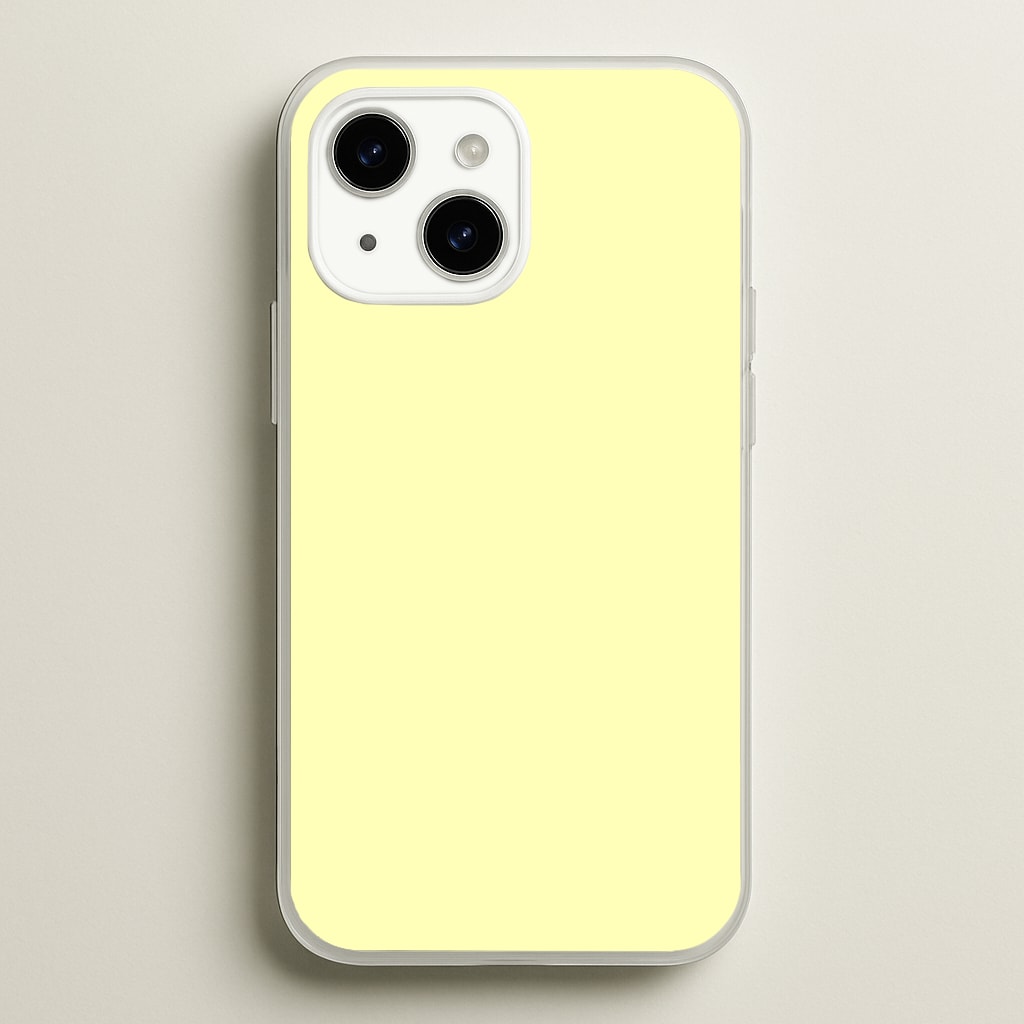 Back To Casics - Pretty Pastels - Plain Yellow Phone Case