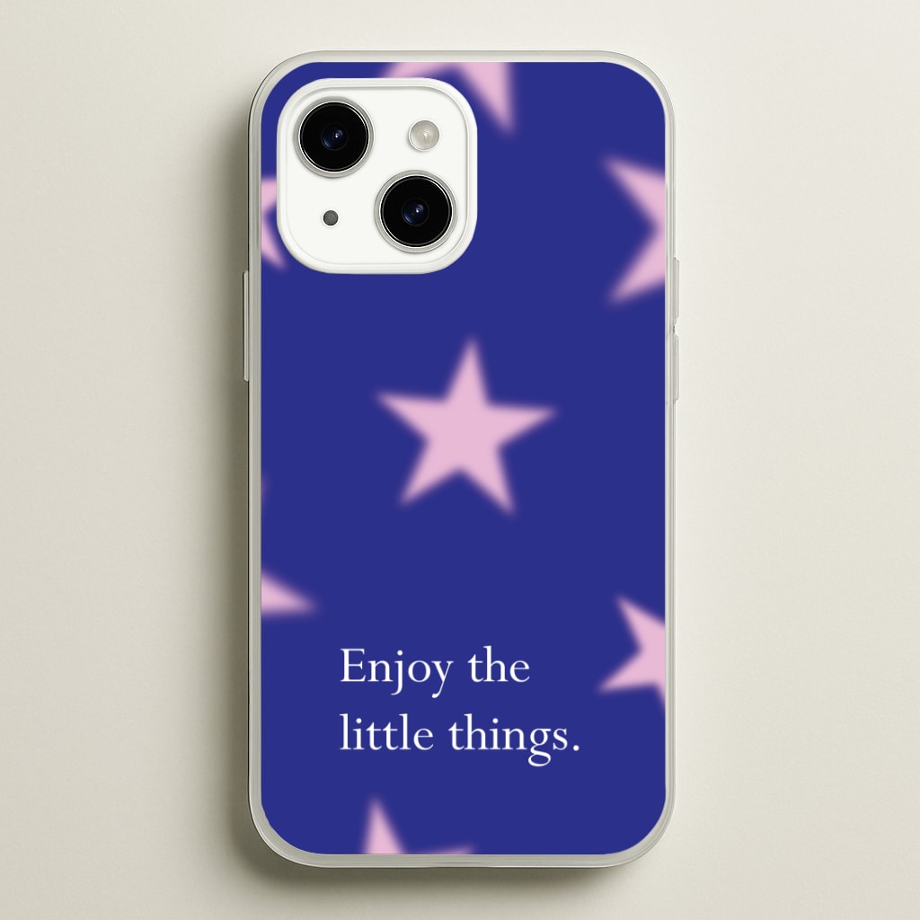 Enjoy The Little Things Dark Purple Phone Case