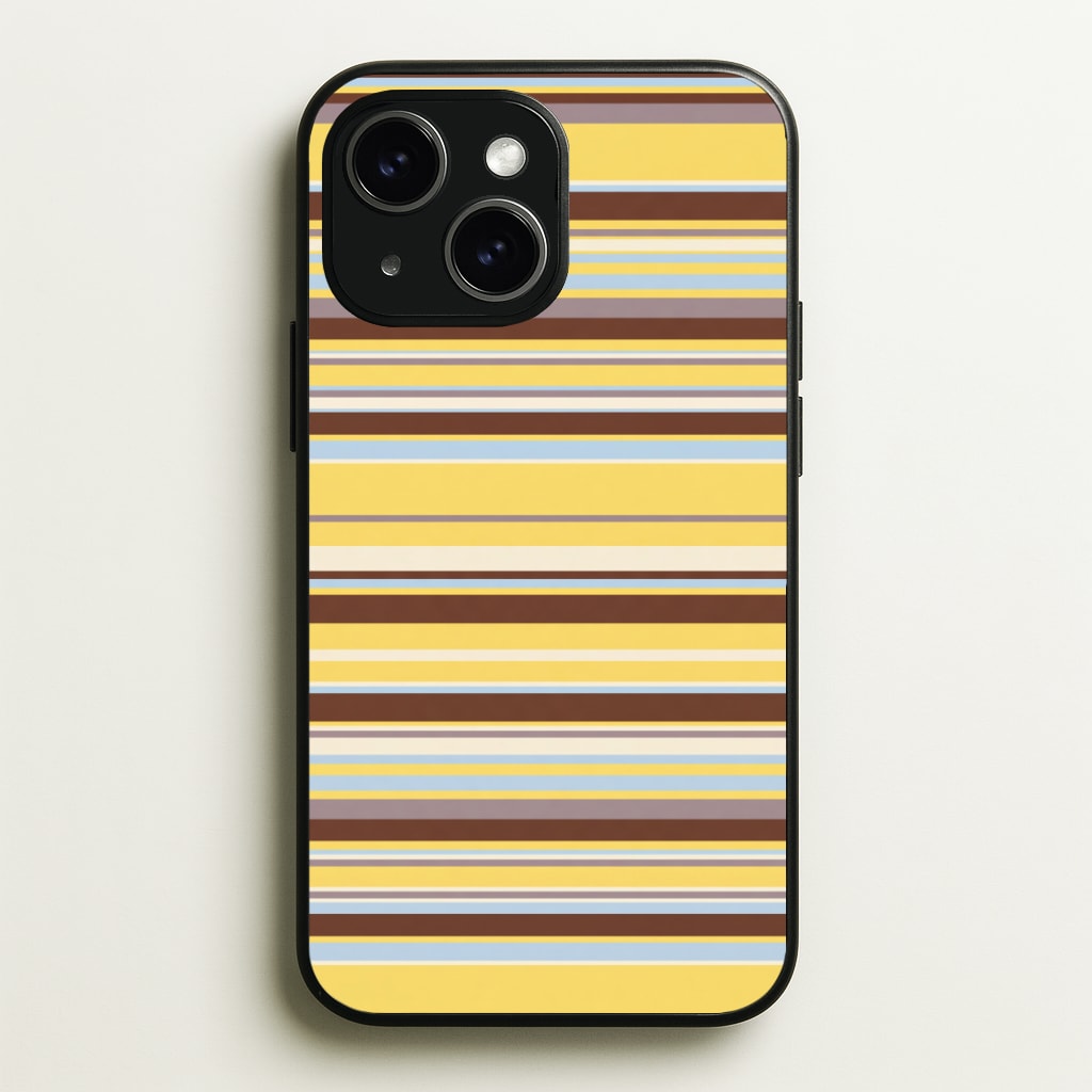 Cocoa Blue Stripe Phone Case