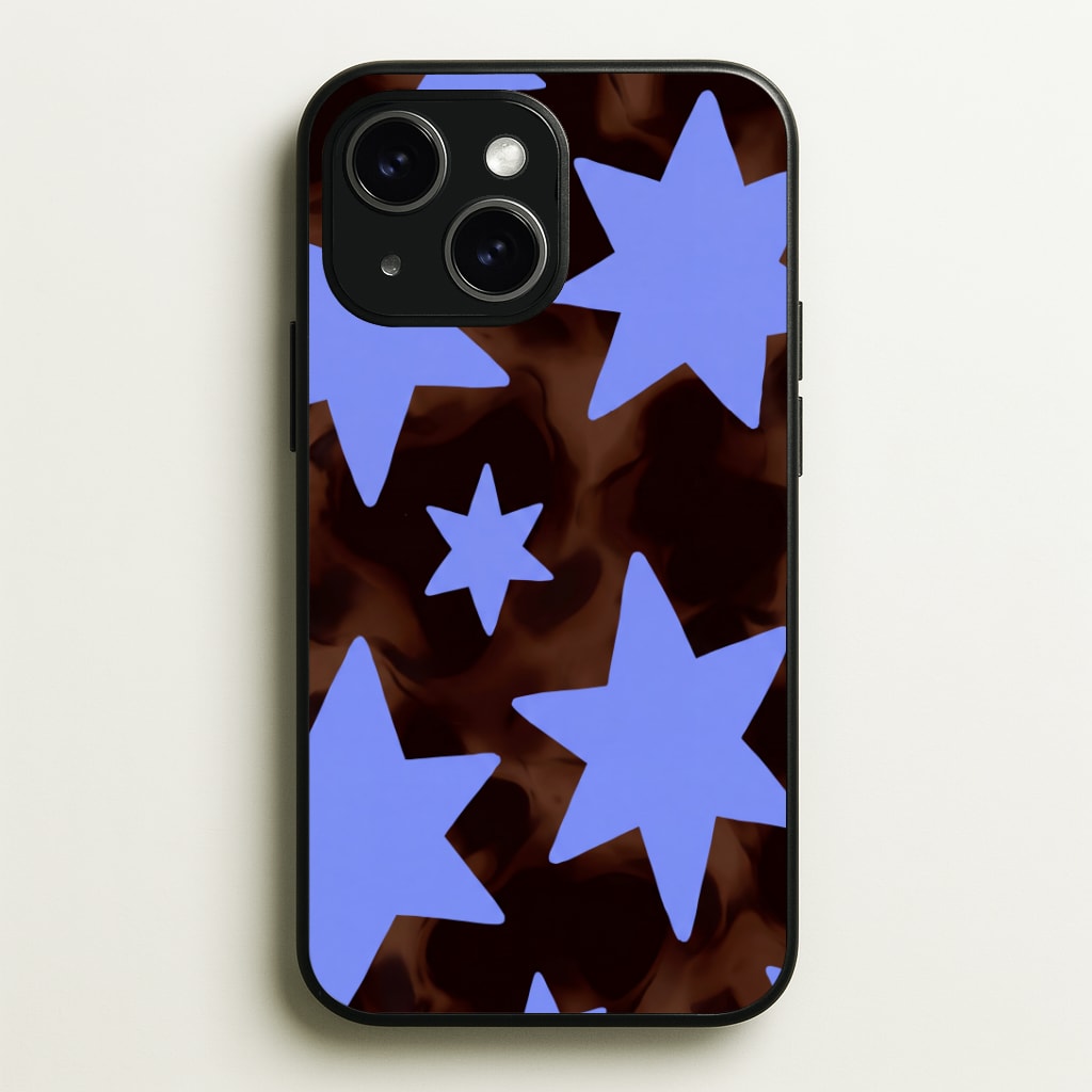 Tortoiseshell Star Scatter Phone Case