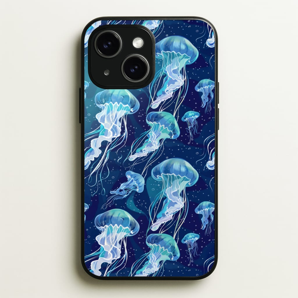 Glowing Jellyfish Drift Phone Case