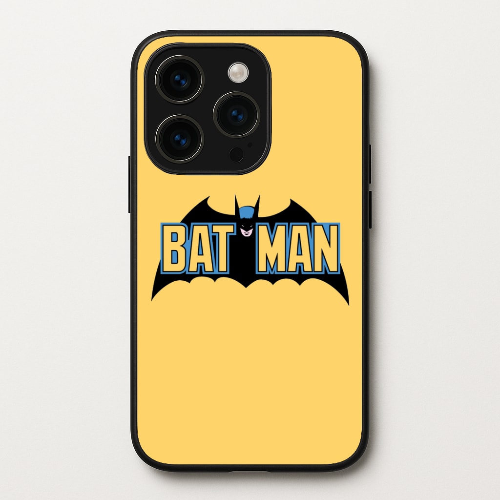 Yellow Bat Superhero Logo Phone Case