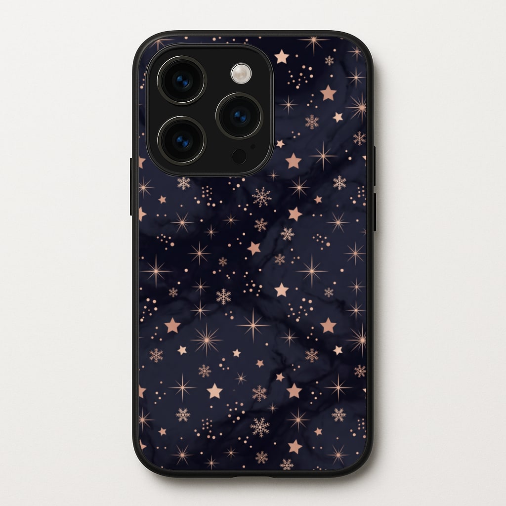 Midnight Frost Stars Phone Case