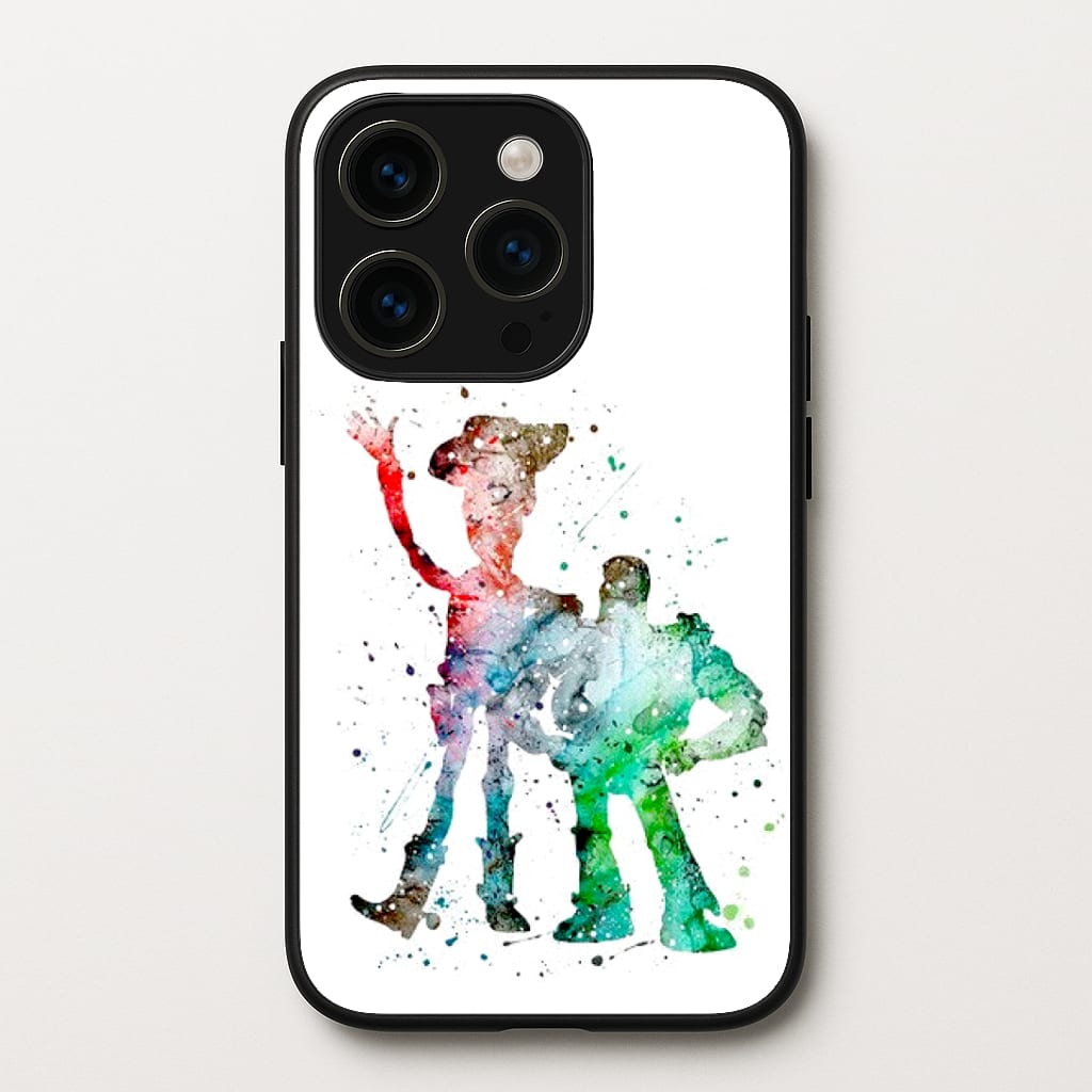 Watercolour Woody & Buzz A Story of Toys Fairytale Phone Case