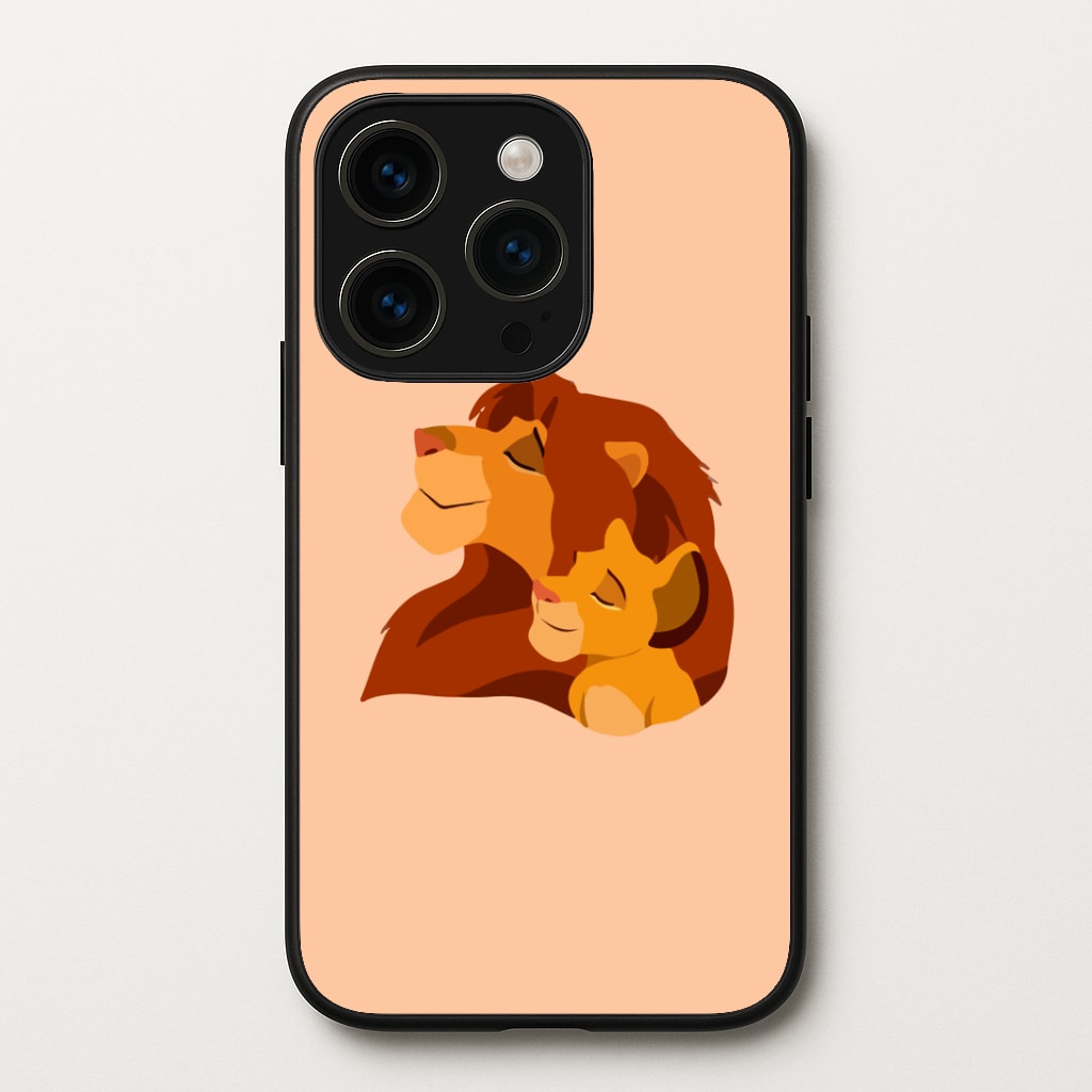 King Lion And Cub Phone Case