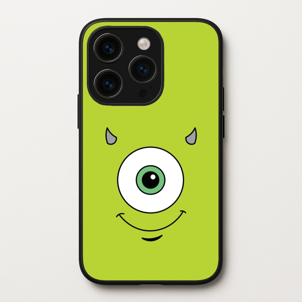 Green Monster Face Phone Case