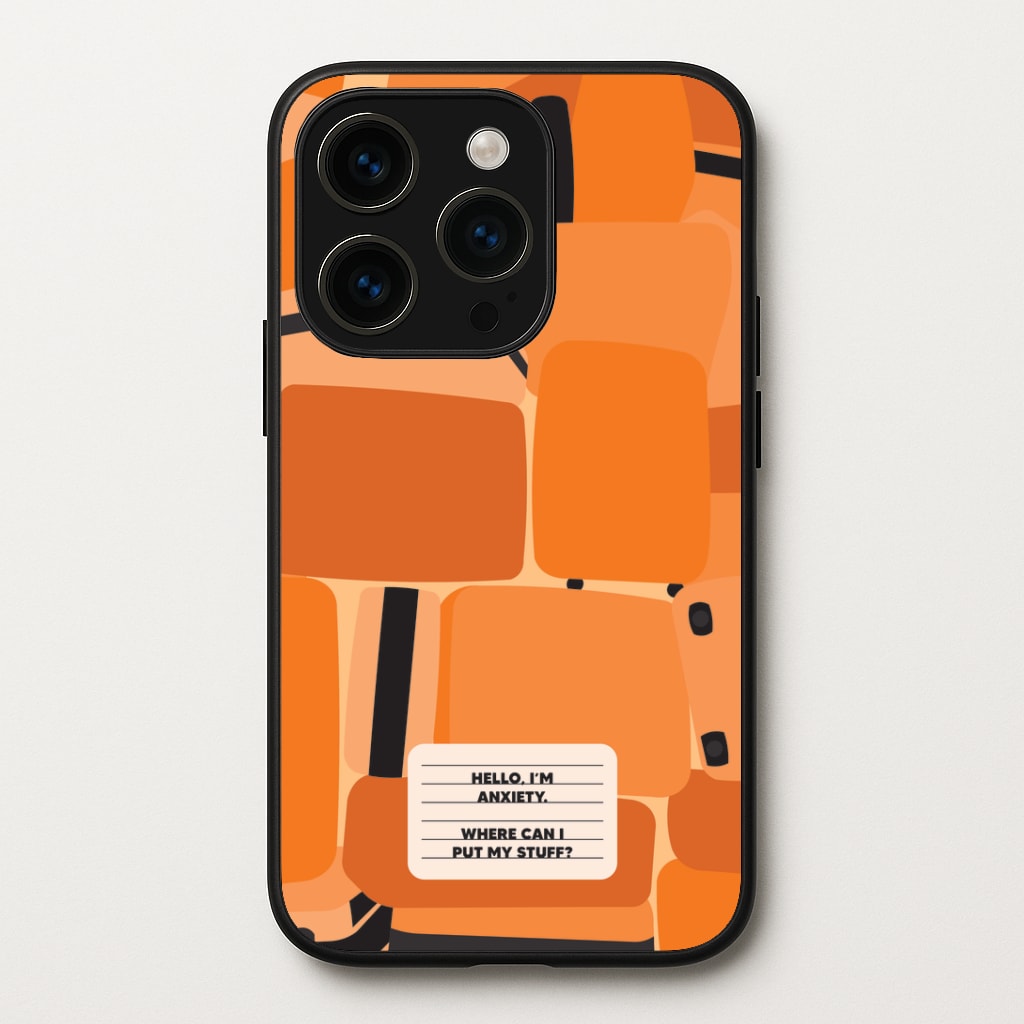 Hello I'm Anxiety - Inside Out Phone Case