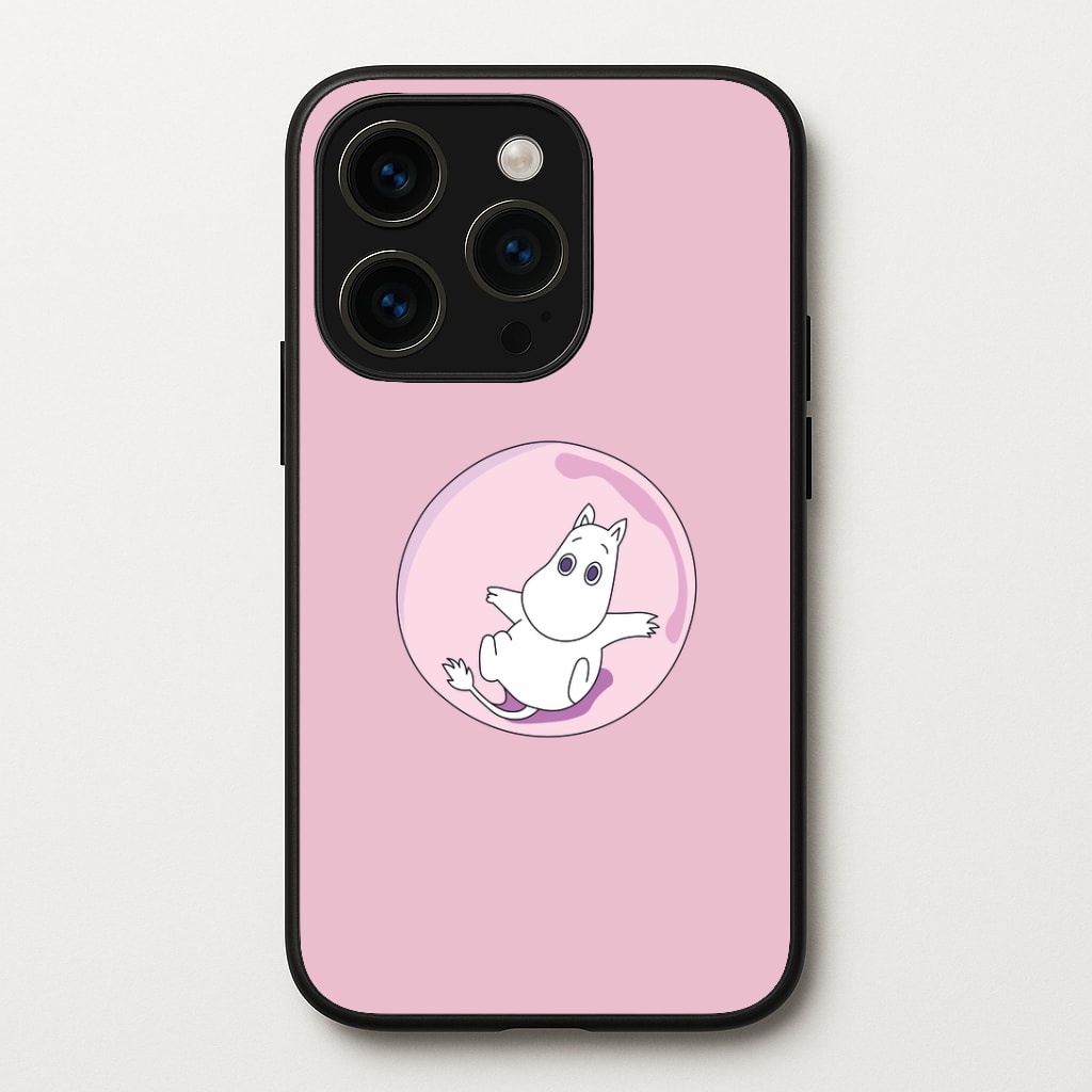 Moomin In A Pink Bubble Phone Case